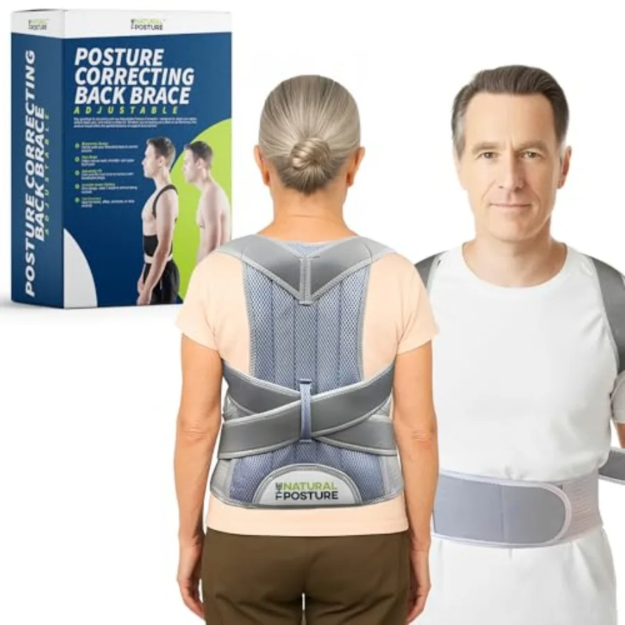 

Posture Corrector for Men and Women - Lumbar Back Brace and Shoulder Straightener - Helps Provide Lower Back Support and Relief