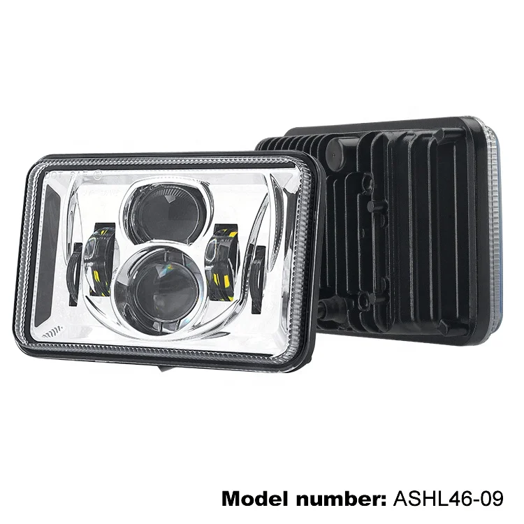 ASEND High quality led 5inch square auto headlight for 4x4 vehicle truck led headlight high low beam