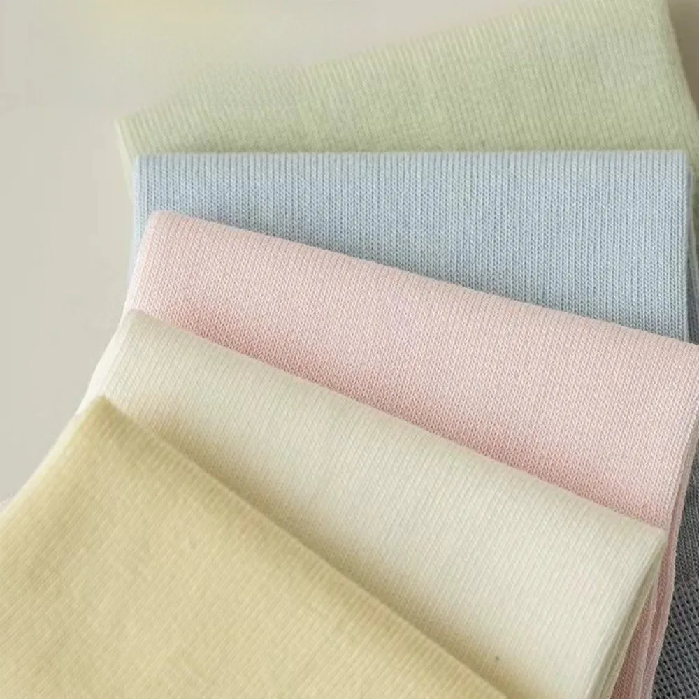 

New Solid Color Short Socks Breathable Comfortable Cotton Socks Lightweight Thin Boat Socks Women