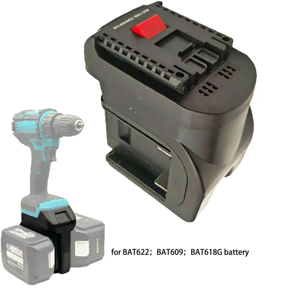 ABS Black 18V For battery Adapter for BAT618 For BL1830 For DCB200 For 48-11-1862 Dual Lithium Input Stable Voltage Output