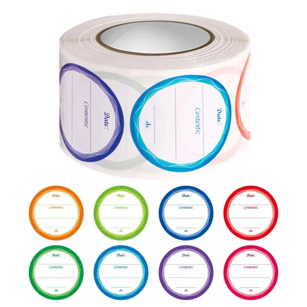 Waterproof Self Adhesive Food Freezer Kitchen Sticker Date Content Label Food Storage Label Food Stickers