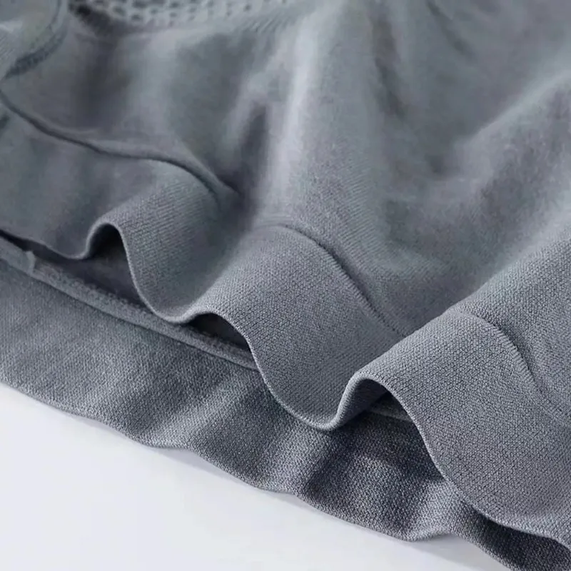 Men Boxers Solid Color High Stretch Panties U Convex Seamless Sexy Underpants Sweat Absorption Mid Waist Underwear For Bathroom