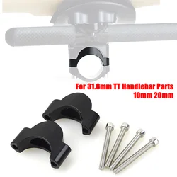 Kit de soporte extendido para manillar de bicicleta de carretera, espaciador elevador para piezas de manillar TT, 31,8mm, 10/20mm