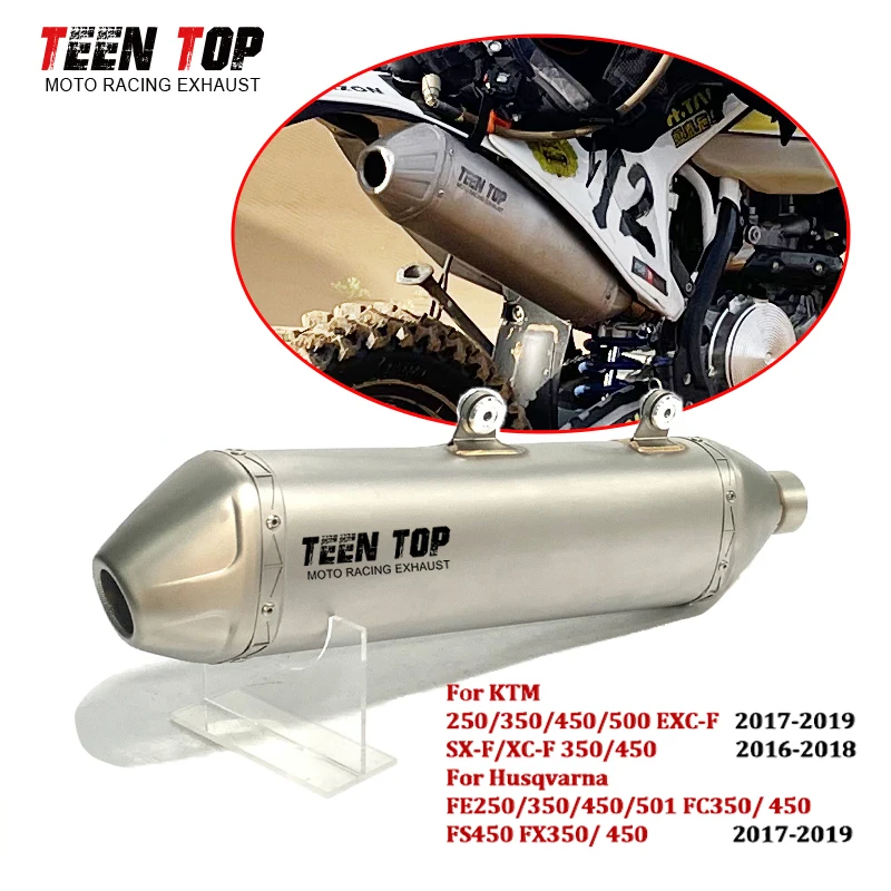 OEM Exhaust Muffler For Husqvarna FE250 FE350 FE450 FE500 FS450 FC450 FX450 Exhaust Tailpipe High Performance Motorcycle Muffler
