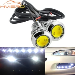 หลายสี 18 มม.รถ Eagle Eye Silver Shell DRL ไฟวิ่งกลางวัน LED 12V ย้อนกลับที่จอดรถสัญญาณรถยนต์โคมไฟ