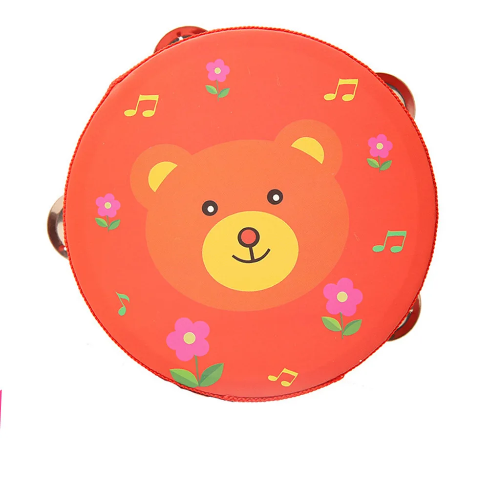 

Newest Reliable Useful Hot Sale Tambourine Hand Drum Polyester Portable Wood 6 Inch 6inch Baby Gifts Hand Drum