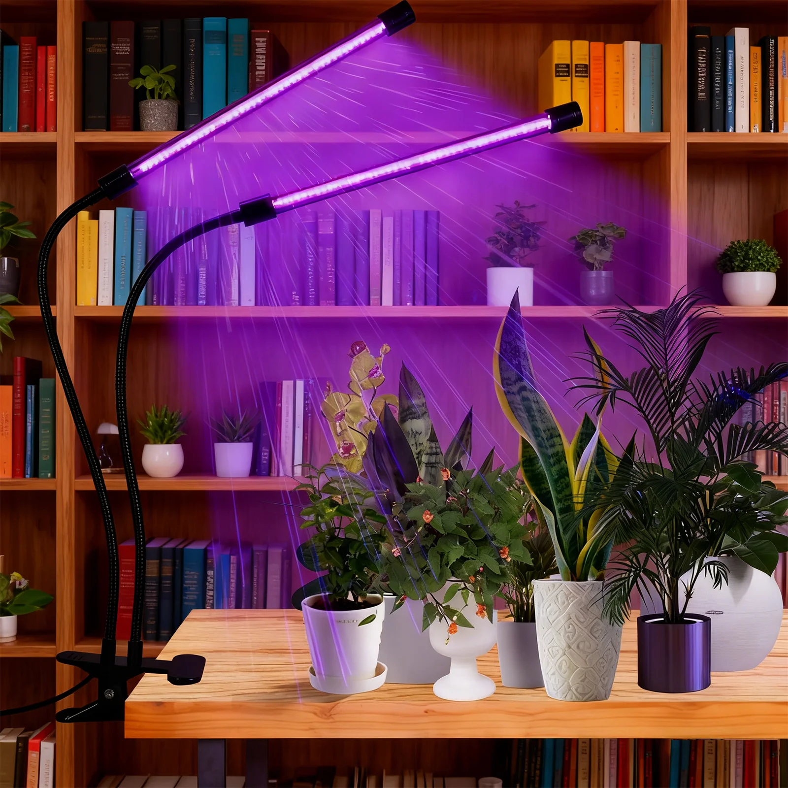 

Светильник для выращивания растений, комнатный светильник для растений, лампа для выращивания растений с зажимом полного спектра, 10-уровневая регулировка яркости, таймер 3/9/12 часов, регулируемая гусиная шея