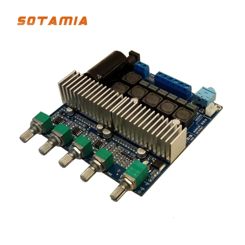 SOTAMIA PA3116 2.1 Subwoofer Amplifier Digital Audio Board 50Wx2+100W Power Amp TPA3116D2 Sound Amplifiers Bass AUX DC12-24V