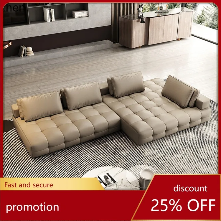 

HXL Simple Modern Chocolate Block Irregular Shape Splicing Combination Sofa