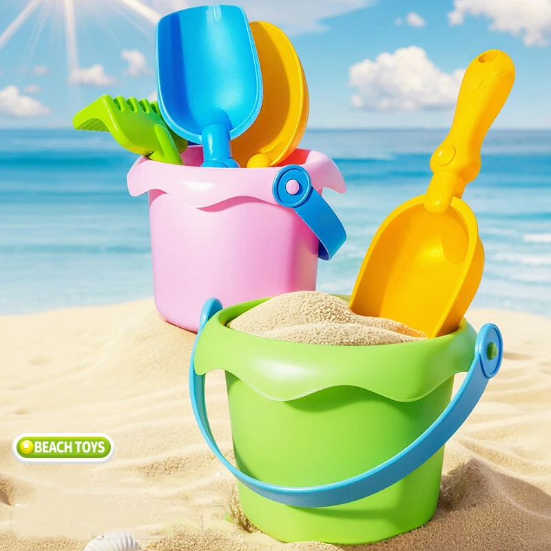 4/8Pcs Baby Strand Spielzeug Langlebig Kunststoff Sommer Pool Strand Spiel Set Mit Sichter Schaufel Rechen Outdoor Sand spielen Werkzeug Für Jungen Mädchen