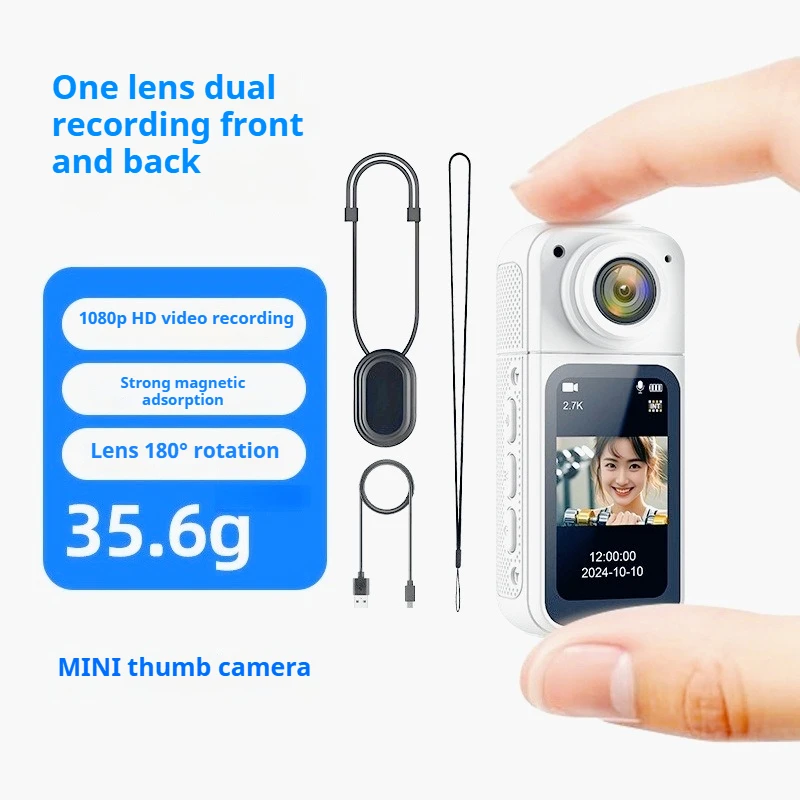 

Super long battery life magnetic thumb sports camera HD1080P wireless outdoor portable riding video body mini camera