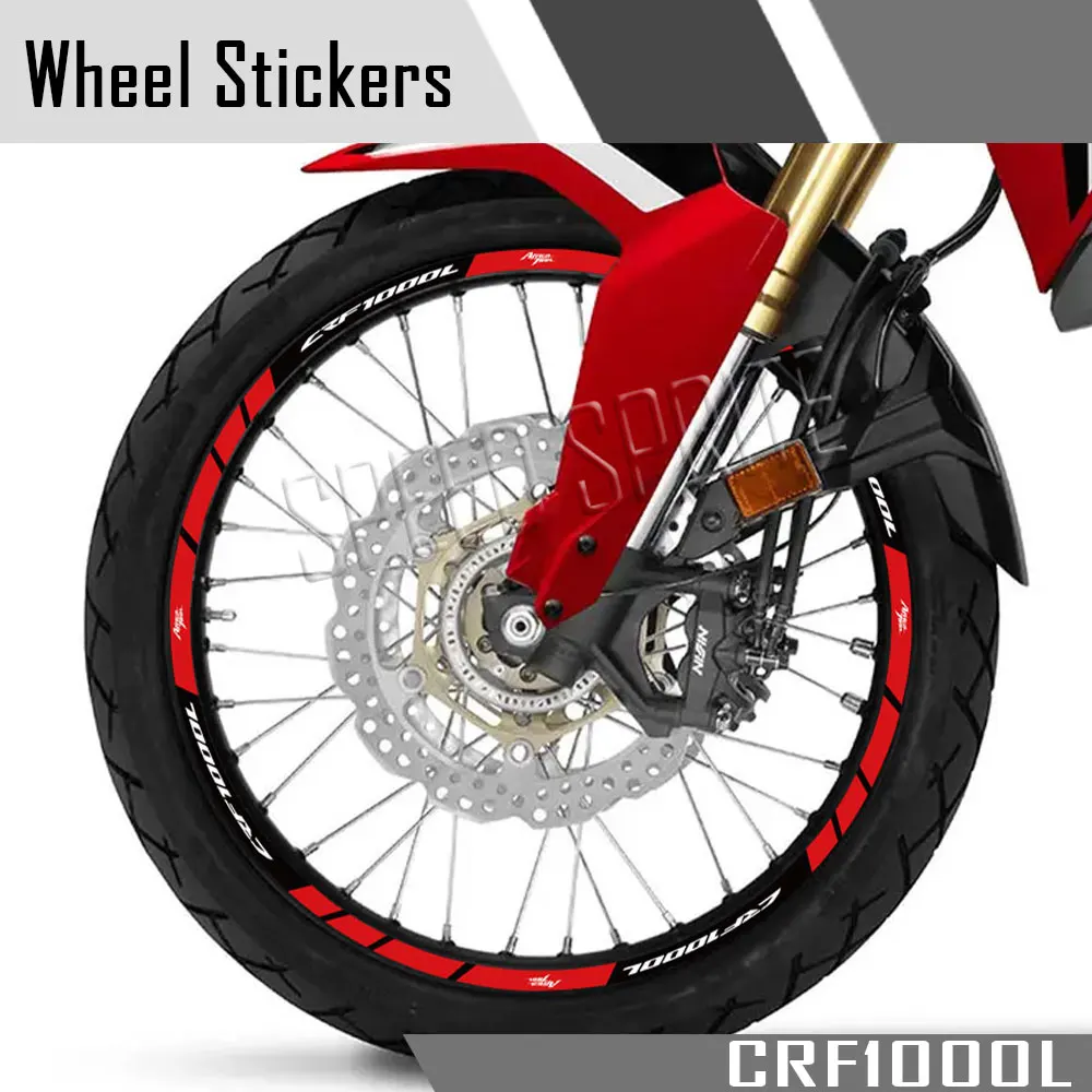 Reflective Motorcycle Accessories Wheel Sticker Inside of Hub Decals Rim Stripe Tape For Honda Africa Twin CRF1000L crf 1000 l