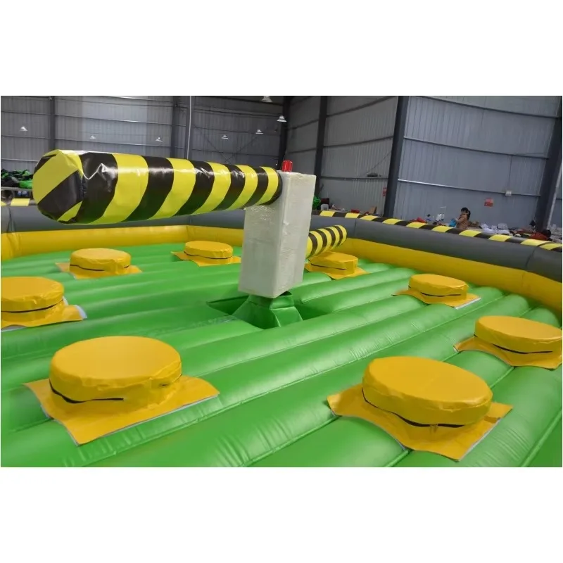 

Giant Adult Bounce House Commercial Inflatable Slides Pastel Inflatable Bouncy Castle Inflatable Rotating Obstacles Game