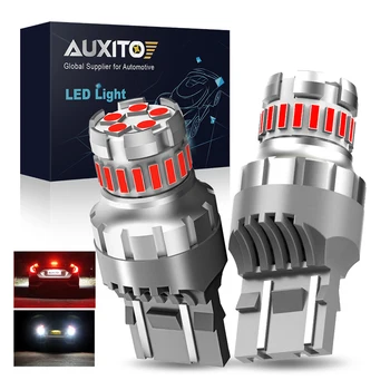 AUXITO 2 pièces 7443 LED Canbus feu stop T20 W21/5W W21W 7440 LED ampoule sans erreur Flash stroboscopique rouge blanc DRL feux de recul arrière