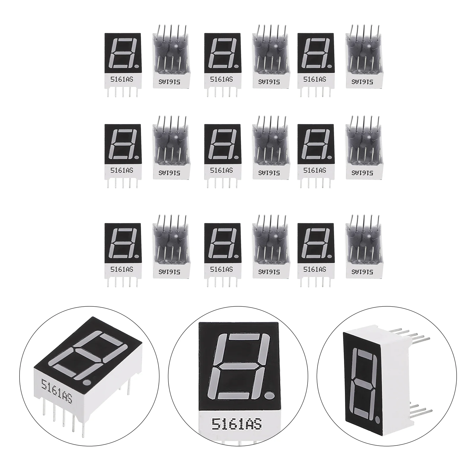 20 Stück Highlight Digital Tube Common Anode Display Modul LED Segment Rote Legierung