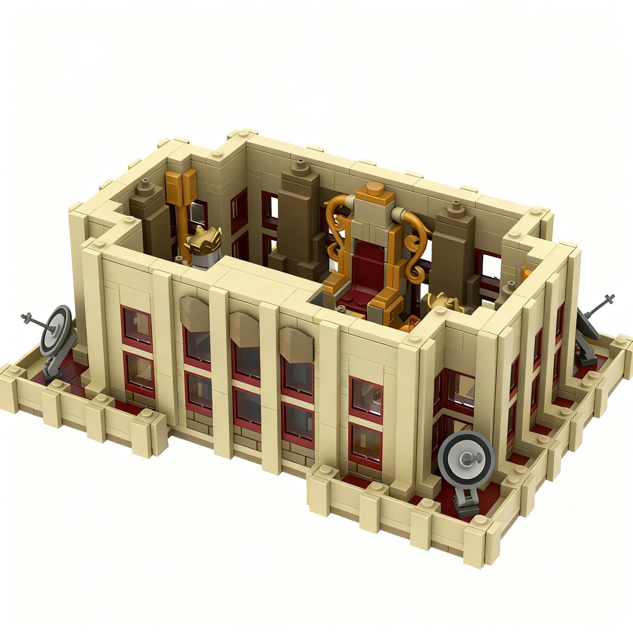 1060pcs MOC Empire Brick Building 9th Floor The Modular Streetscape Model Toys Building Blocks Architecture Christmas Gifts DIY