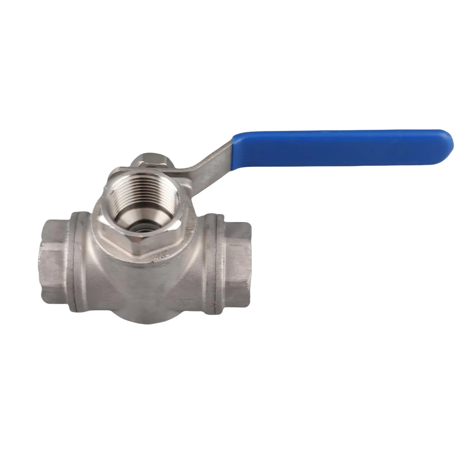 DN20 Kugelhahn, 1 Stück Edelstahl SUS304 Rohrkugelhahn Dreiwege-T-Typ Innengewinde 3/4" DN20