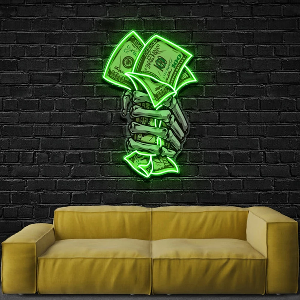 Take My Money LED Neon Pop Art Living Room Bedroom Wall Decor Light Sign Custom Home Bar Office Decoration Night Lights