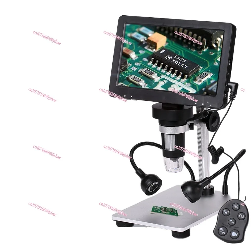 

12 Million HD Electron Microscope 7-Inch Large Screen Industrial PCB Welding Clock Mobile Phone Repair Digital Magnifying Glass