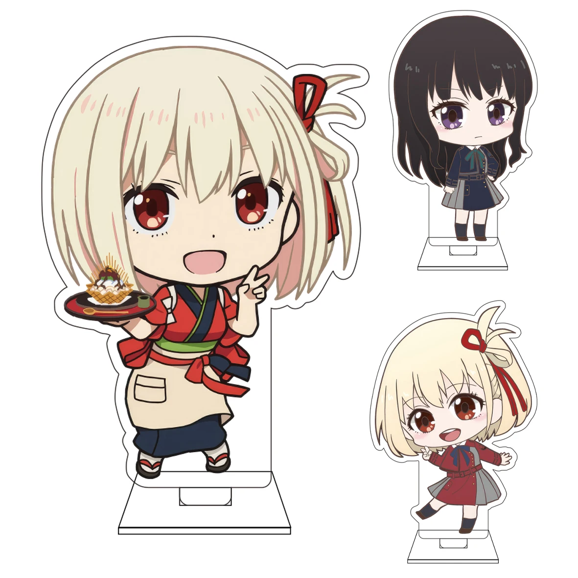 10CM Anime ‌ Lycoris Recoil Cosplay Niedliche Acryl-Figur Ständerplatte Inoue Takina Nishikigi Chisato Ornamente Geschenke