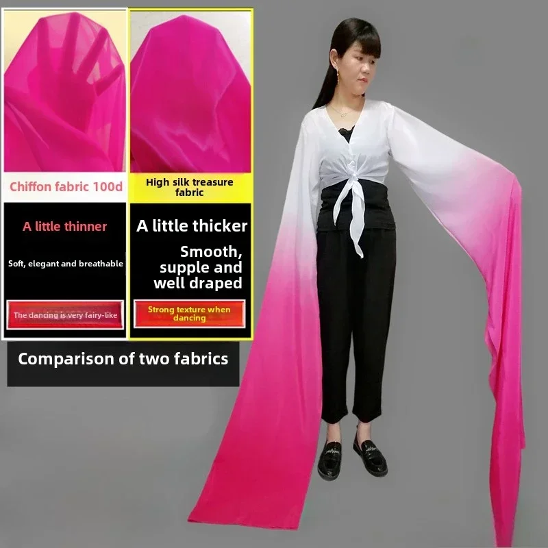 أكمام مائية ملابس الرقص الكلاسيكي ملابس الرقص الشعبية امرأة الوطنية يانغكو ملابس رقص مرحلة الأداء الزي ملابس هانفو