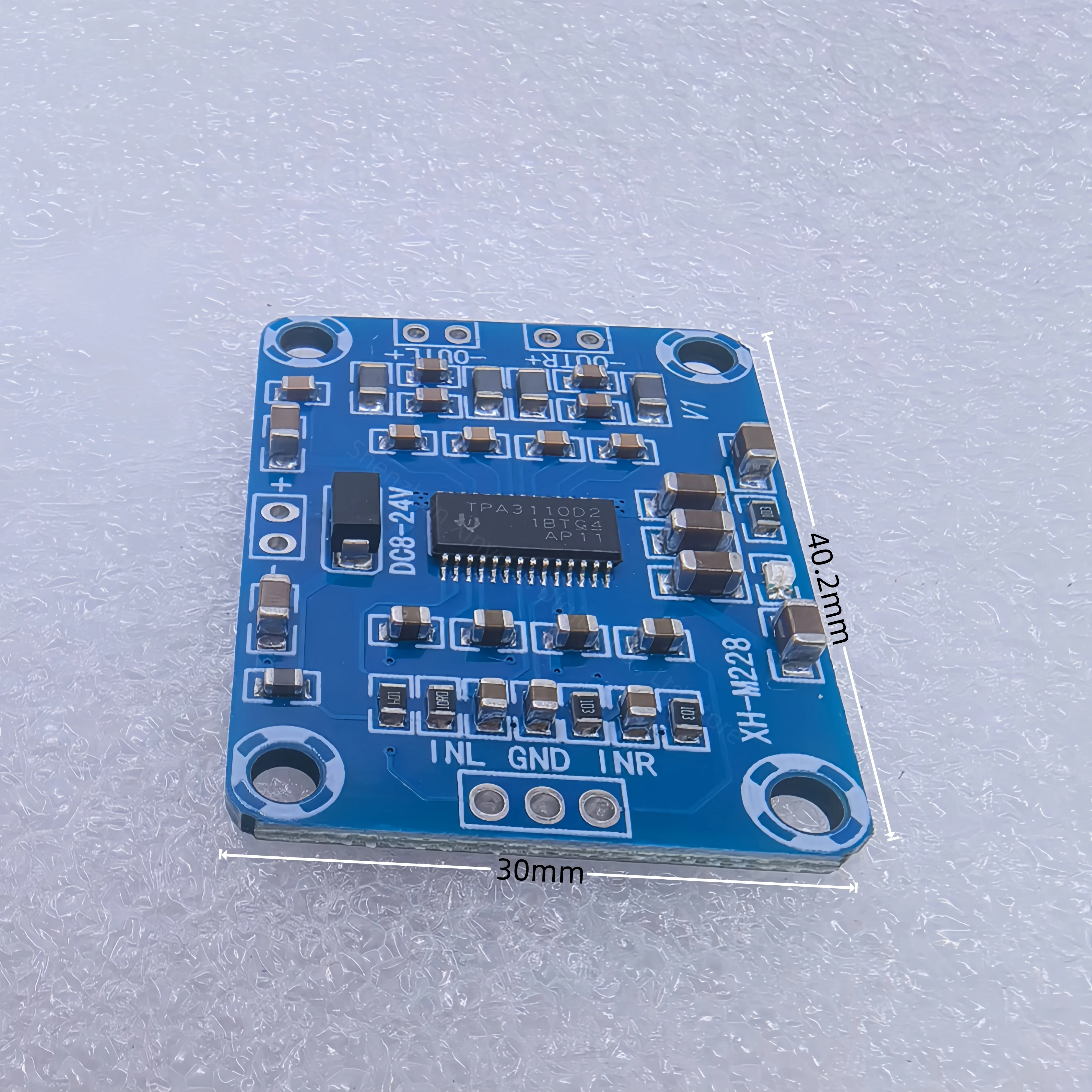 TPA3110 Digital Amplifier Board 15W*2 Channel DC 8‑24V Ultra‑Thin Class D Audio Power Amplifier Module For DIY Speaker System