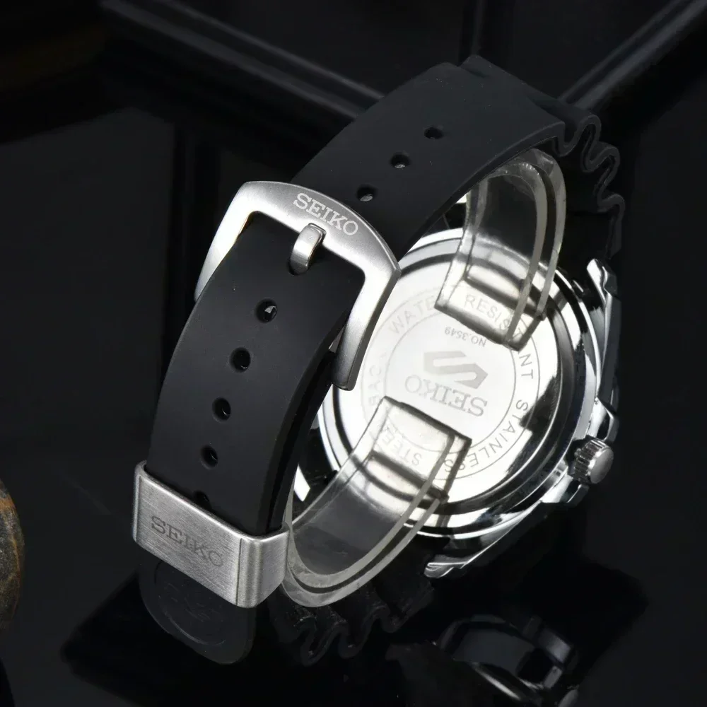 Multi Functional Stainless Steel Waterproof Series Steel Band Watch Strap Multi Functional Timing Watch Men's Quartz Watch Clock