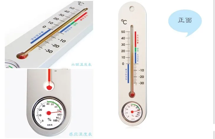 Termómetro de Física montado en la pared, higrómetro de precisión para exteriores, hogar, dibujos animados para niños, temperatura e higrómetro creativos