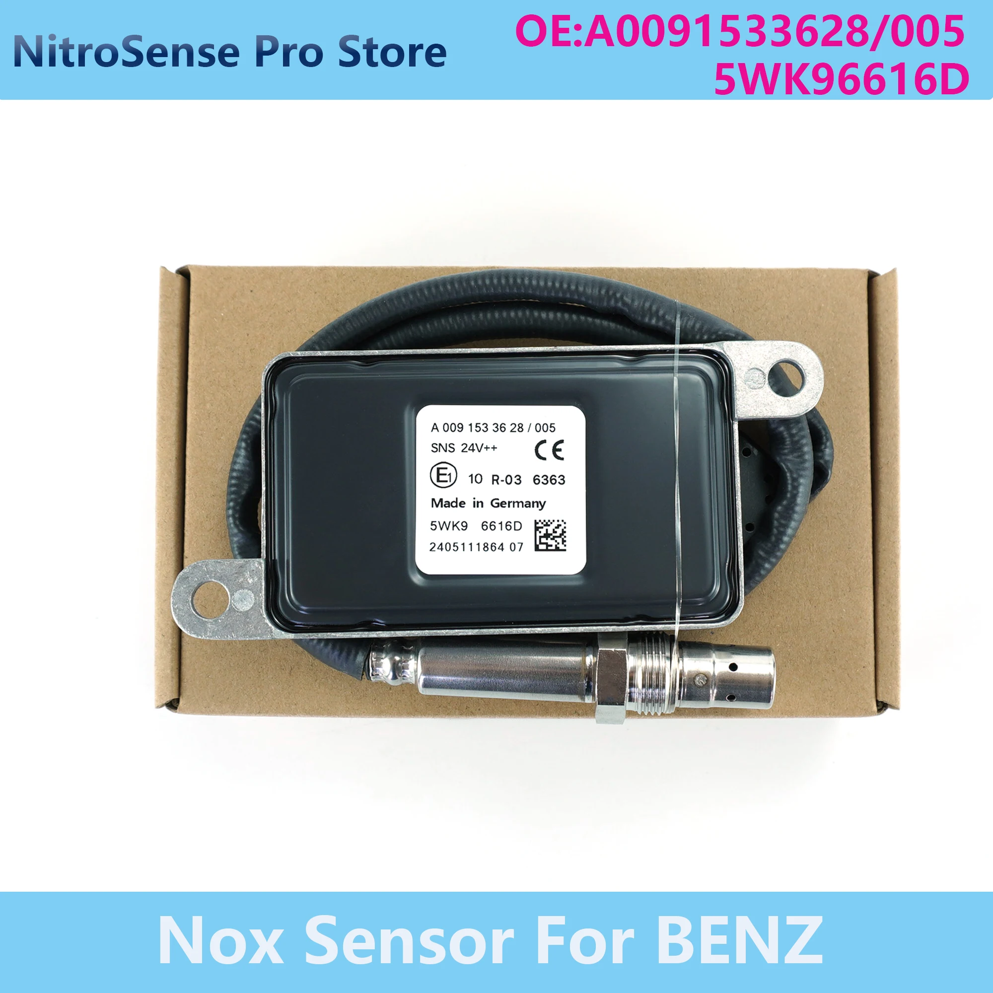 

A0091533628 0091533628 5WK96616D Nitrogen Oxide Sensor Nox Sensor For Mercedes-Benz Actros Atego Truck