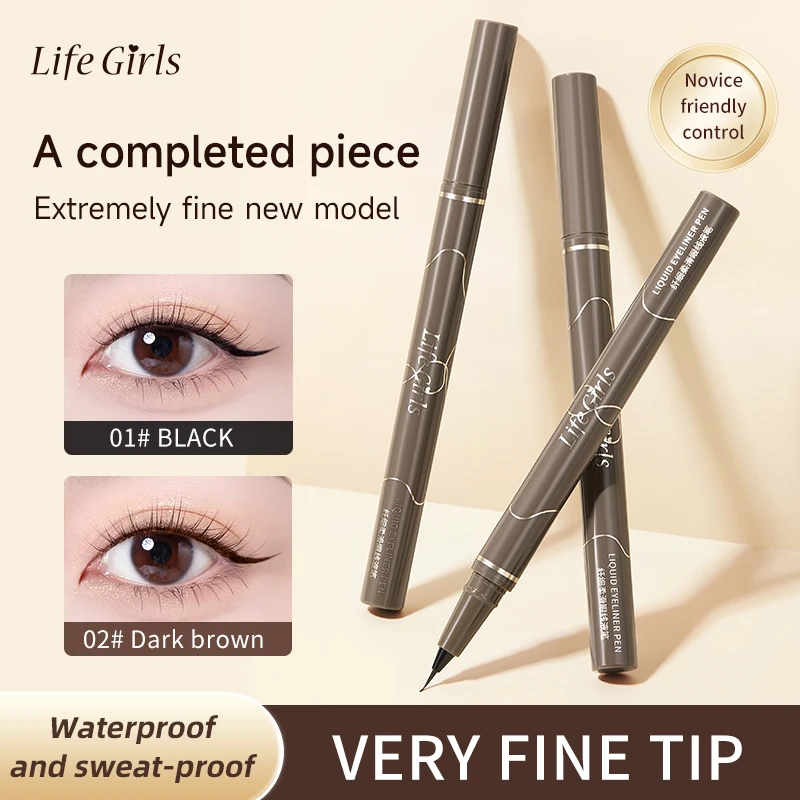 Life Girls Slender and smooth eyeliner liquid pen, natural makeup retention, natural eye contact, waterproof and sweat-proof
