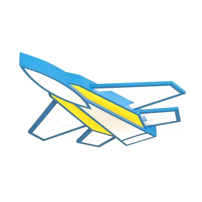 New Cartoon Creative Aircraft ceiling lamp  Boys'Bedroom Children's Room Lamp Modern Simple Color  LED ceiling lamp