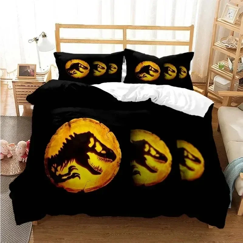 Jurassic Park Dinosaur Bedding Set For Bedroom Soft Modern Bedspreads Comefortable Kids Duvet Cover Quilt Cover And Pillowcase