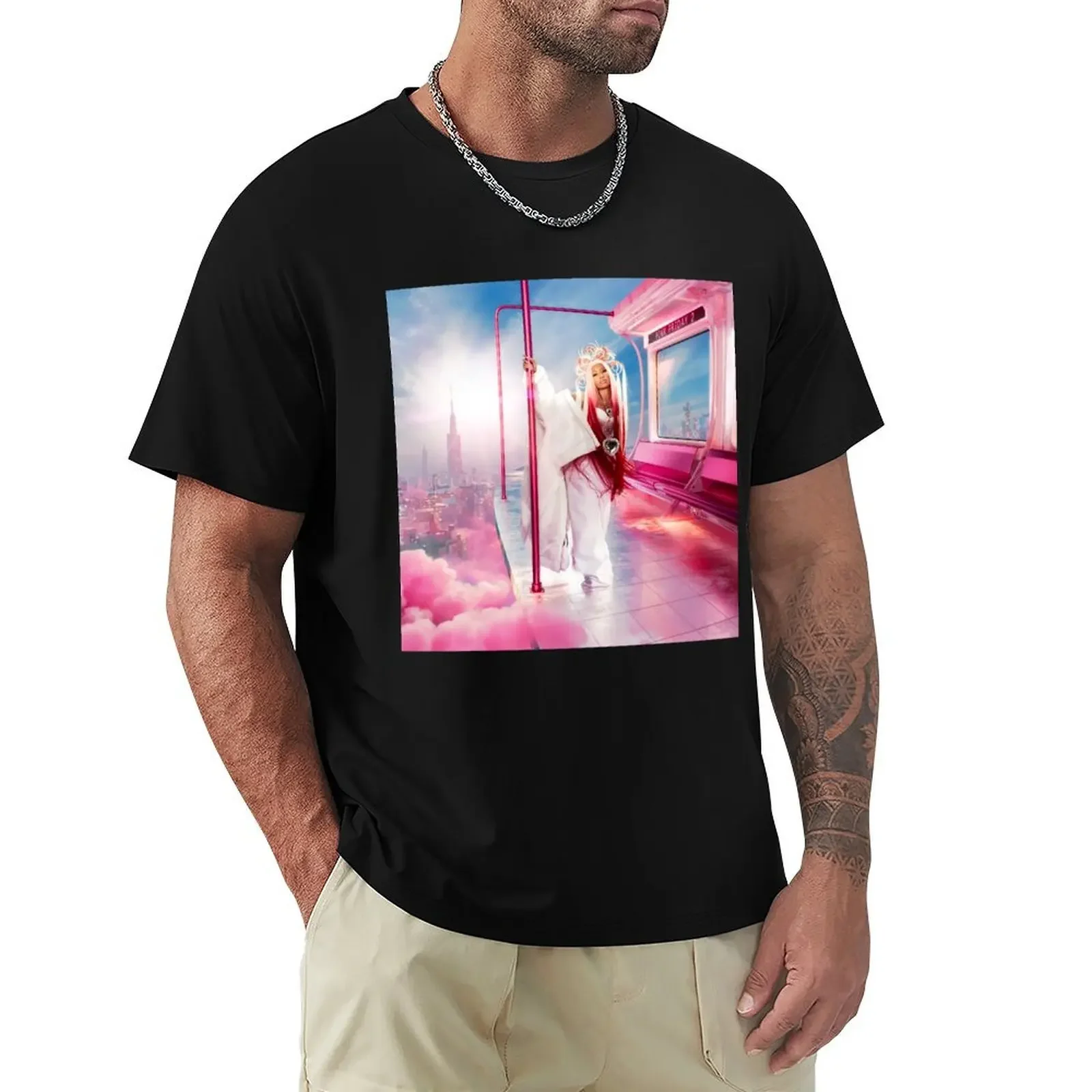 

NickiMinaj T-Shirt cute clothes summer top Men's cotton t-shirt