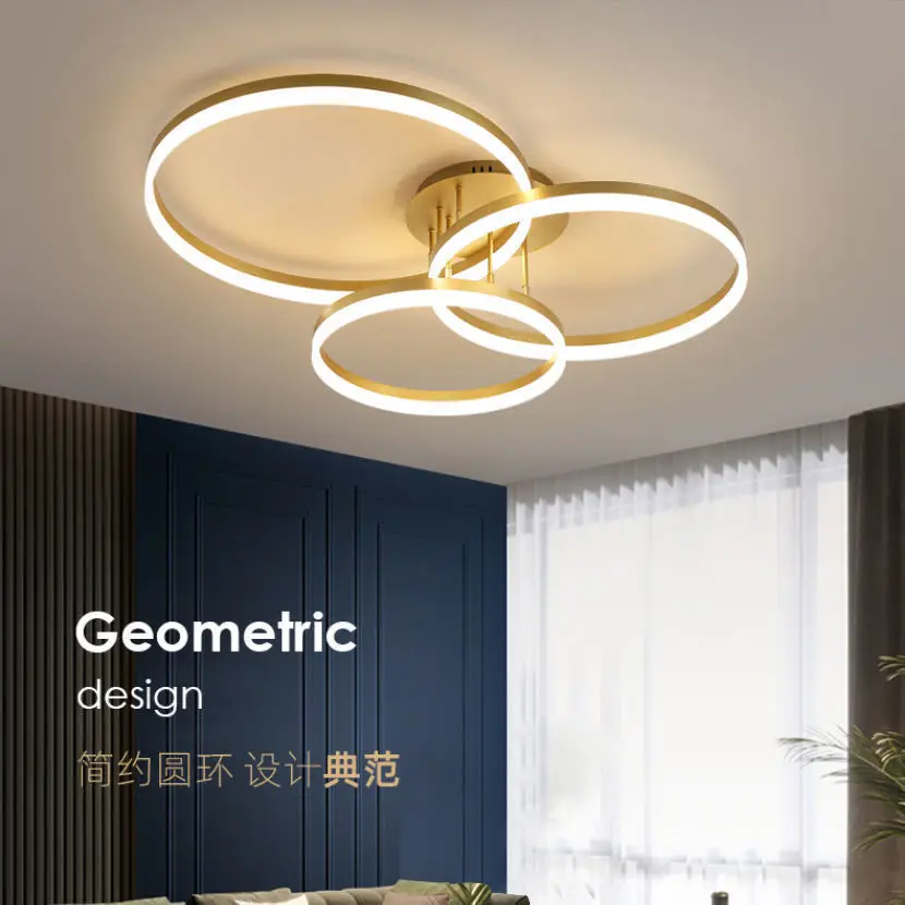 Modern and minimalist living room lights, home atmosphere, study ceiling lights, personalized and creative internet famous LED b