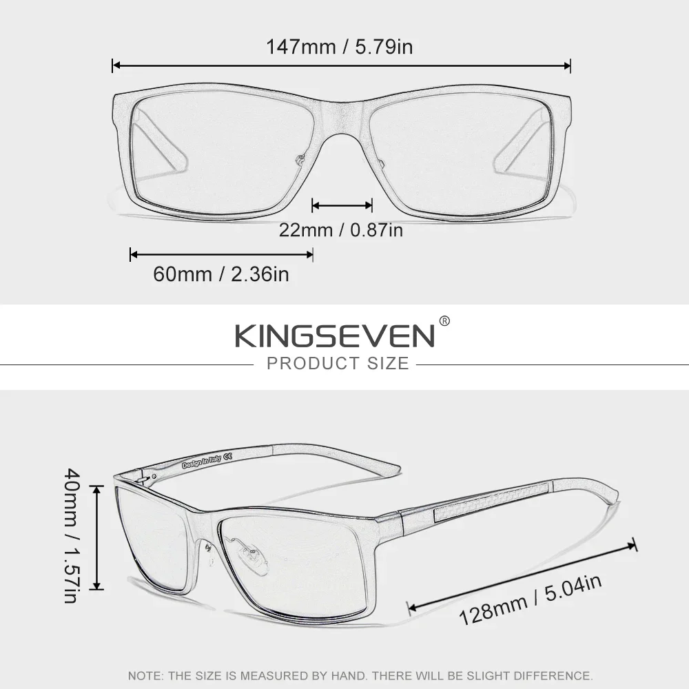نظارات شمسية للرجال مستقطبة للقيادة من KINGSEVEN UV400 نظارات واقية رياضية عصرية بتصميم عصري نظارات رجالية خارجية غير رسمية