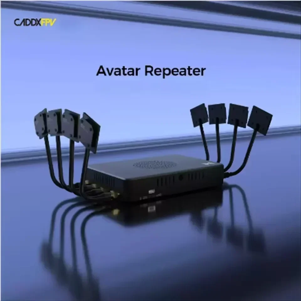 HawkSpeed CADDX Walksnail Avatar Répéteur vidéo HD 4 km H.265 - Amplificateur de signal ultra léger à longue portée