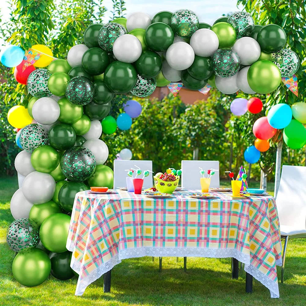 

Forest Dark Green Balloon Chain Set Children's Birthday Jungle Party Theme Party Decoration Balloon Opening Celebration Decor