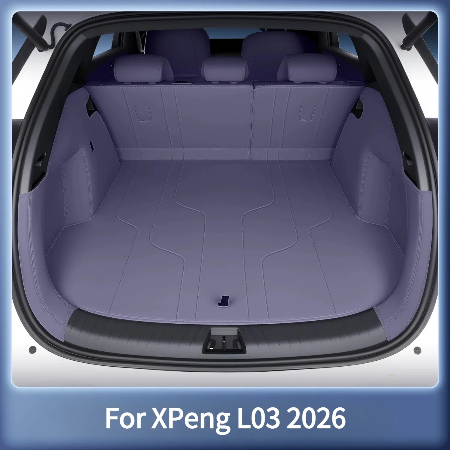 Cargo Liner For XPeng MONA L03 2026 Full-Coverage Trunk Mat Leather Waterproof Wear-Resistant Protector Car Interior Accessories detail image 2