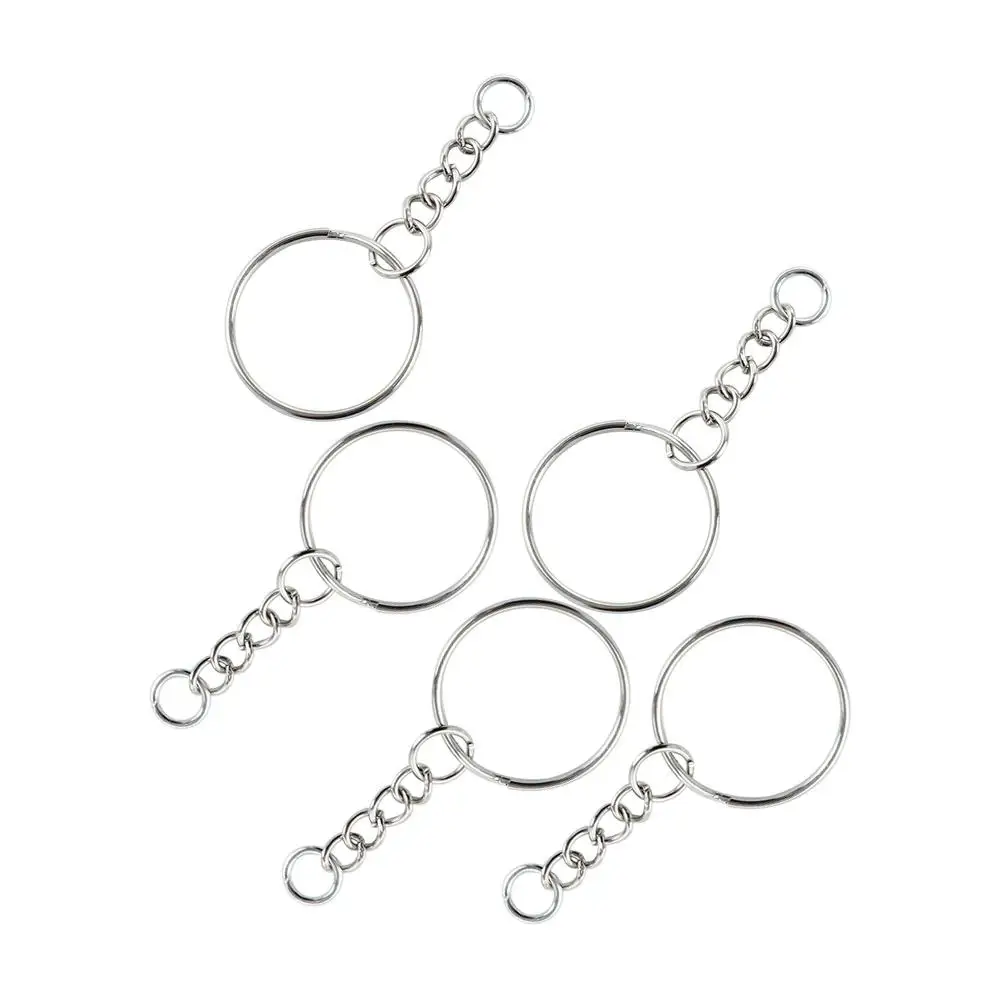 

Women Men Hand Craft Polished Metal Blank Key Ring Pendant Holder Keychain Keyfob