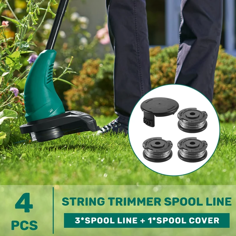 3 Pack String Trimmer F016800569 linea di bobine con coperchio della bobina muslimah per Easy Grass Cut ART 23SL 26SL