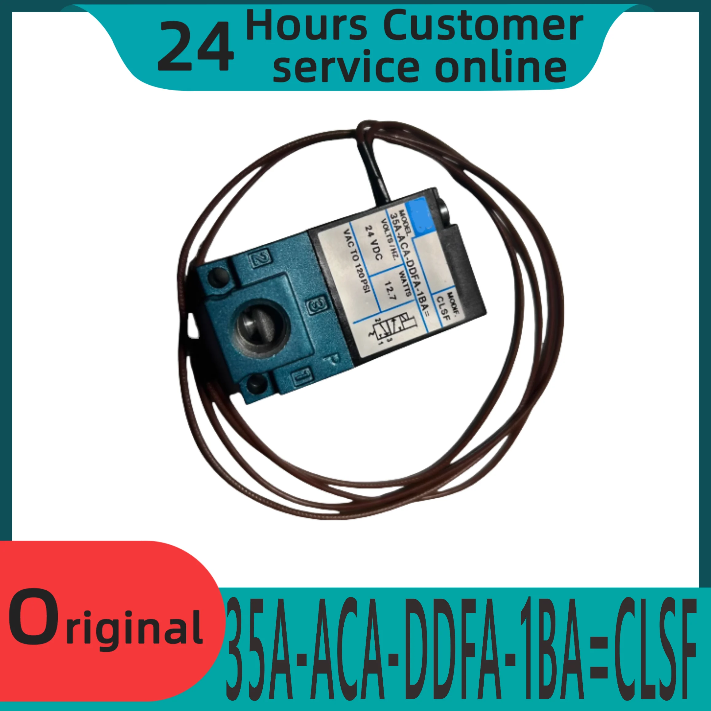

Brand new original solenoid valve 35A-ACA-DDFA-1BA=CLSF high-temperature resistant brown outlet