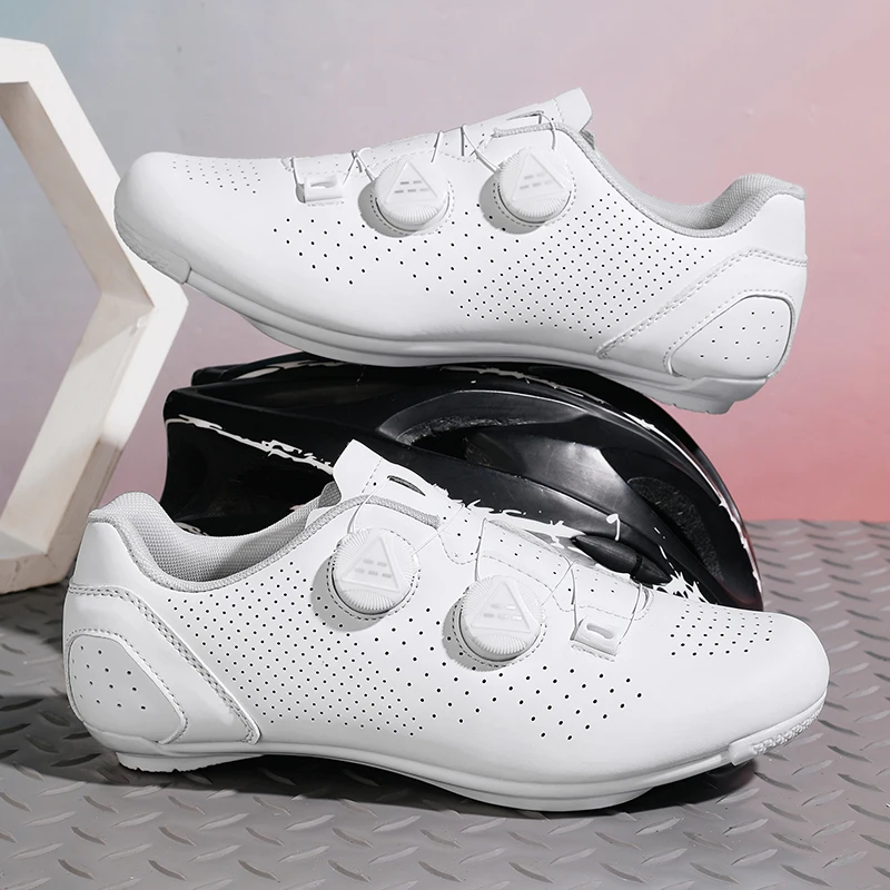 

Cycling Sneaker MTB Men Sport Road Bike Boots Flat Racing Speed Sneakers Trail Mountain Bicycle Footwear Spd Pedal Cycling Shoes