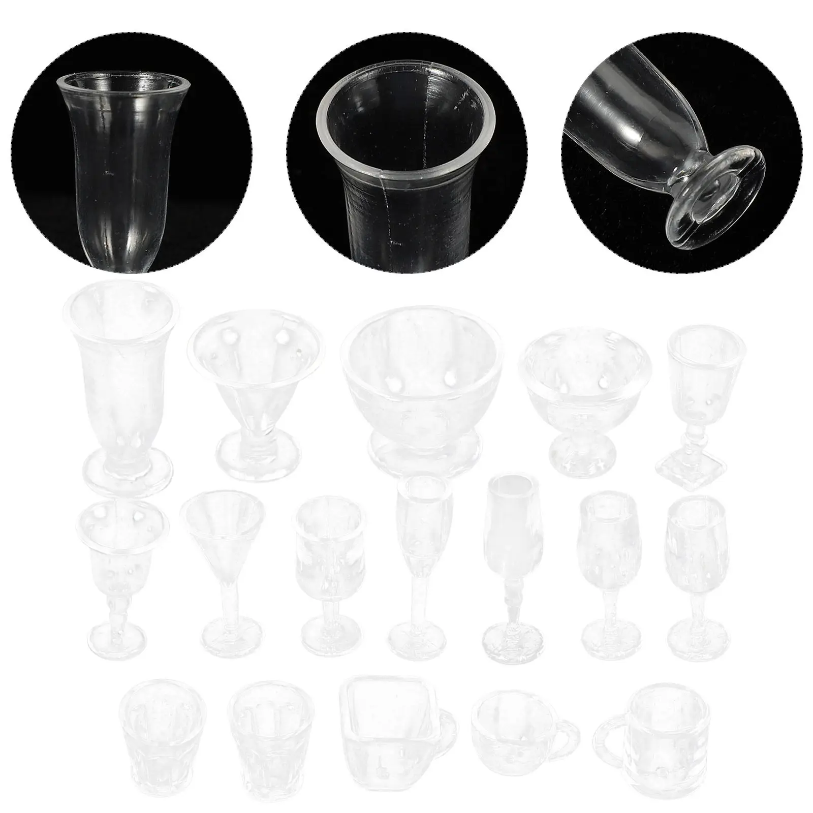 

Набор миниатюрной посуды из 17 предметов, мини-аксессуары для кухни, креативные украшения для дома, мини-кухонная утварь, товары для дома