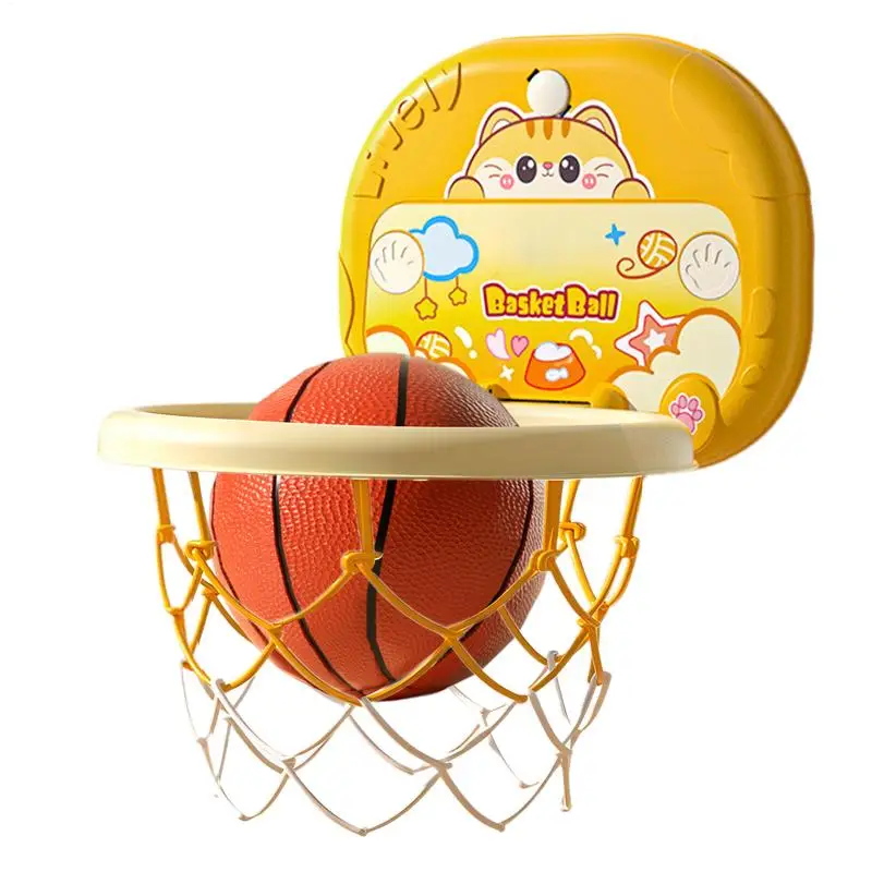 Toddler Basketball Goal Toys Folding Basketball Hoops & Goals Silent Toy Basketball Products For Active Play