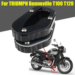 Motorcycle Accessories Kickstand Foot Side Stand Enlarger Extension Pad For TRIUMPH Bonneville T100 2018 - 2020 T120 2016 - 2020