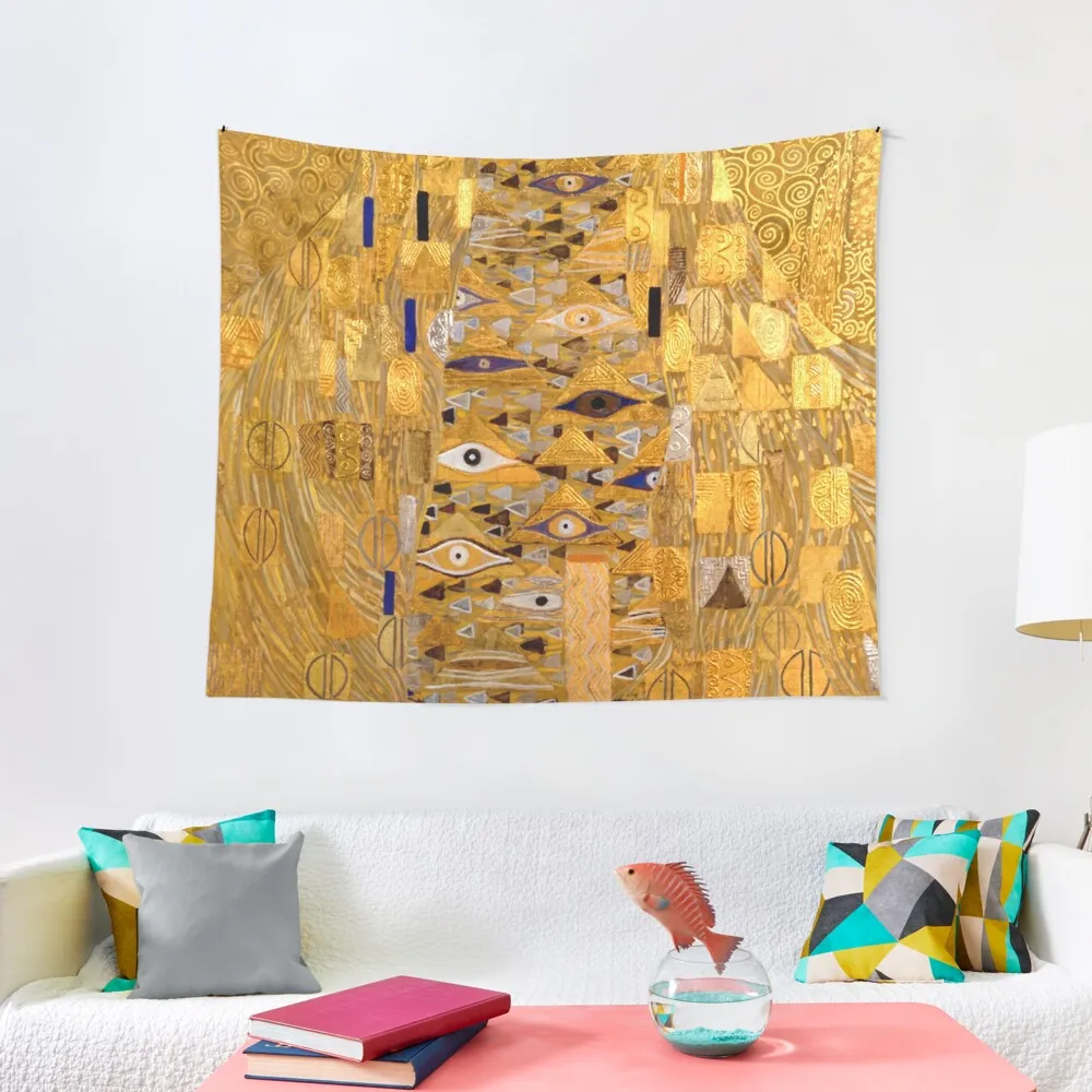 

Adele Bloch-Bauer I - Detail by Gustav Klimt Gold Tapestry Room Aesthetic Korean Room Decor Tapestry