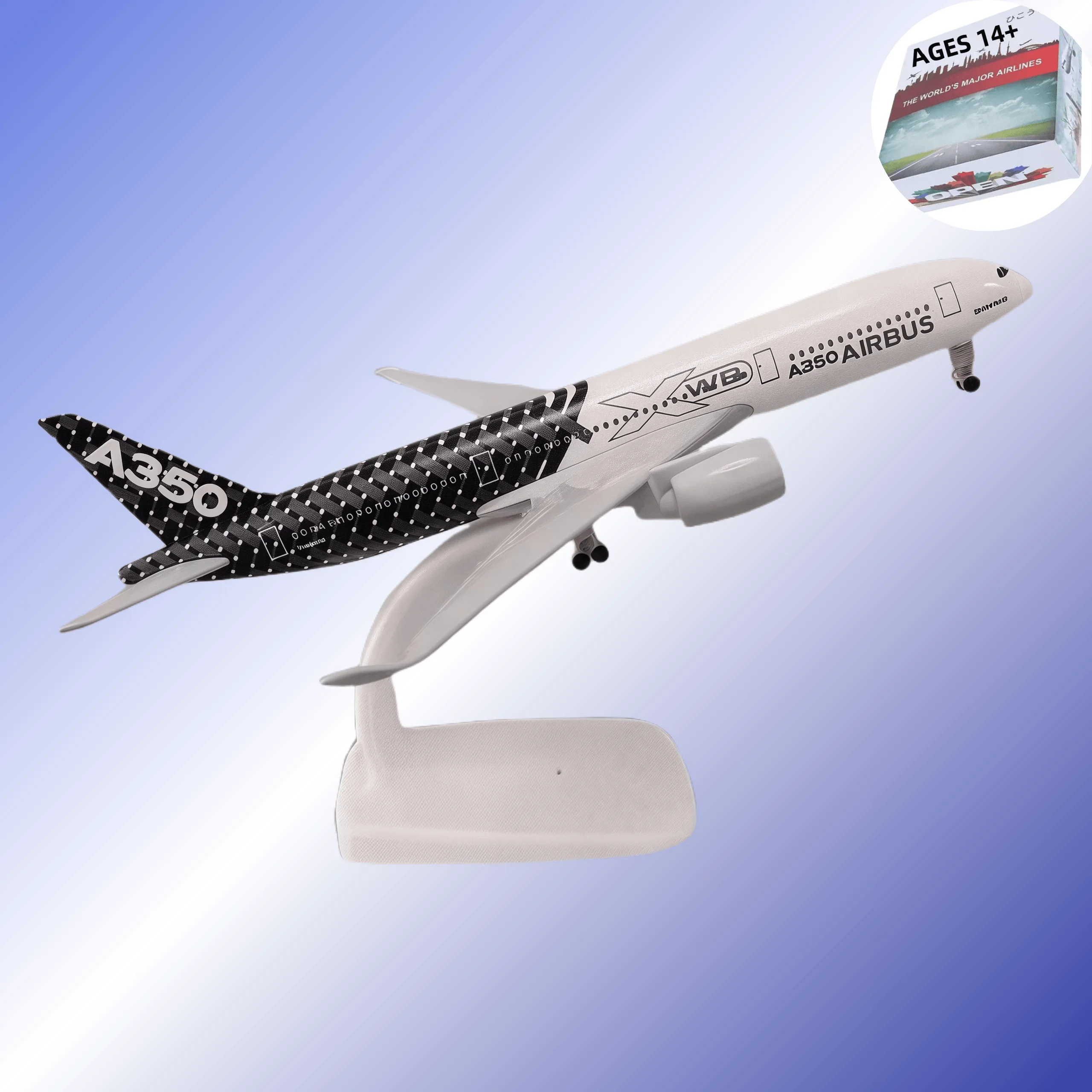 

20cm Alloy Metal Model Prototype Airbus 350 A350 Replica With Landing Gear Alloy Material Aviation Simulation Gift Collect