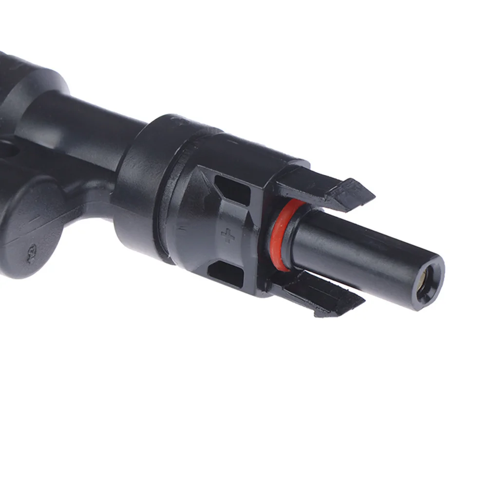 

Solar Panel Connector Black Photovoltaic Adapter Waterproof Dustproof Quick Connect Joint For Electrical Wire Cable System