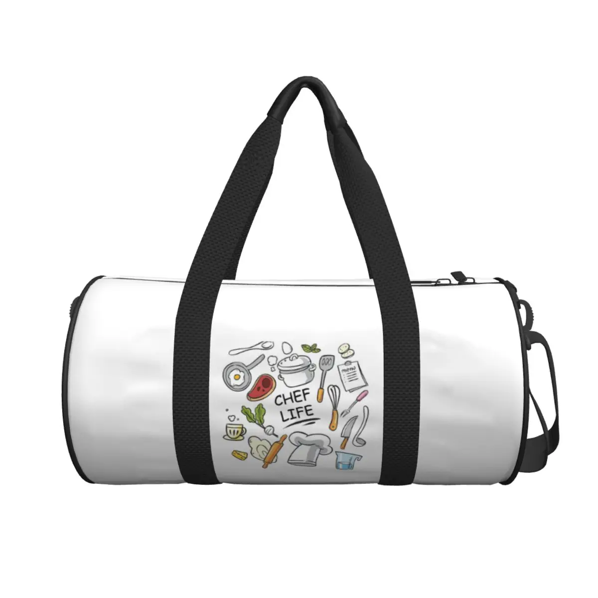 Chef Life Large Duffle Gym Bag Multi-Functional Duffle Travel Bags Handbags Fitness bag