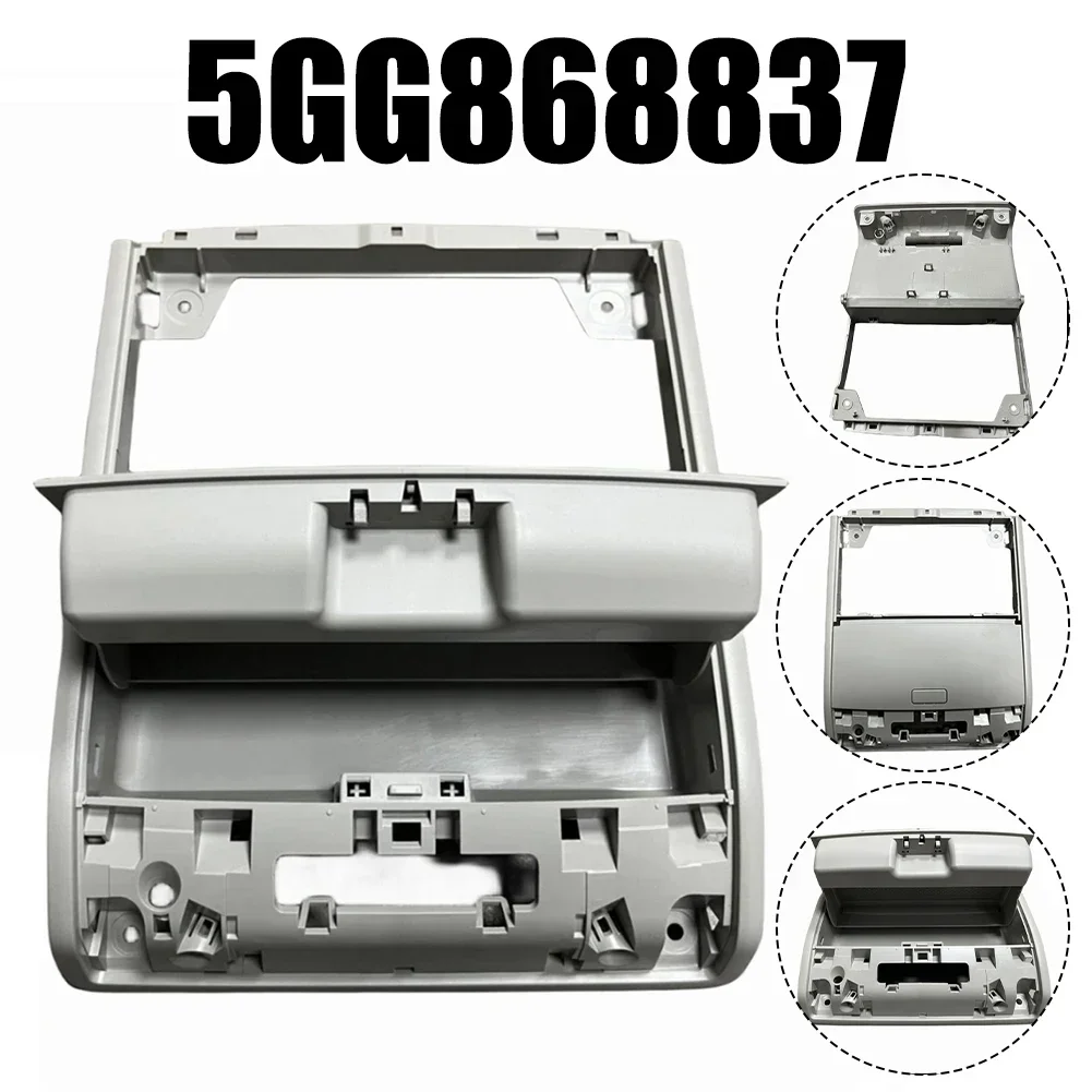 

1pc Car Roof Storage Sunglasses Box For Golf 7 MK7 2018-2022 5GG868837 Car Grey Roof Sunglasses Storage Box Holder Interior Part